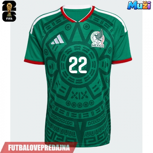 Lacne Muži Futbalové dres Mexiko Armando Gonzalez #14 MS 2026 Krátky Rukáv - Domáci